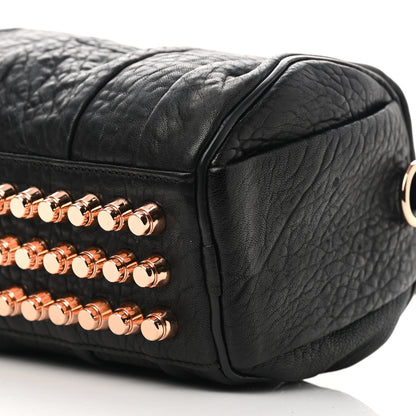 Alexander Wang Pebbled Lambskin Mini Rockie Black Rose Gold Hardware 8 of 8