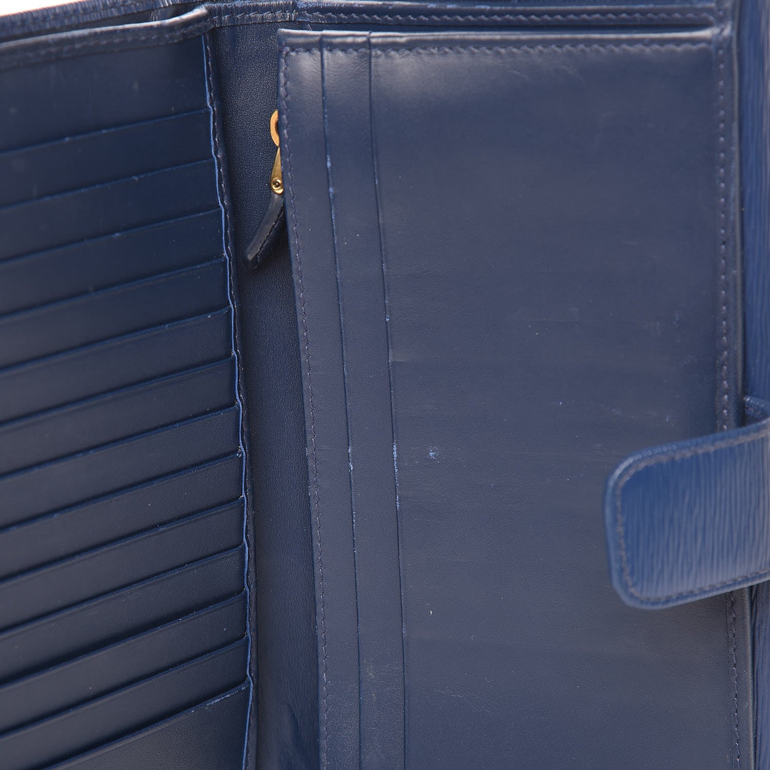 Prada Vitello Move Continental Flap Wallet Bleuette 7 of 11