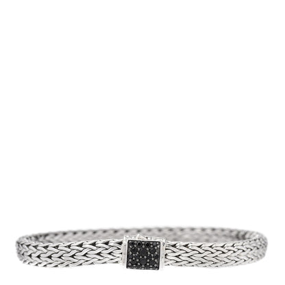 John Hardy Sterling Silver Black Sapphire 7.5mm Classic Chain Bracelet 1 of 3