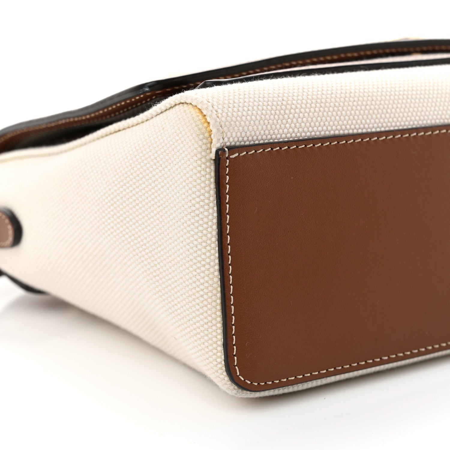 Burberry Canvas Horseferry Print Note Crossbody Bag Natural Tan 9 of 13
