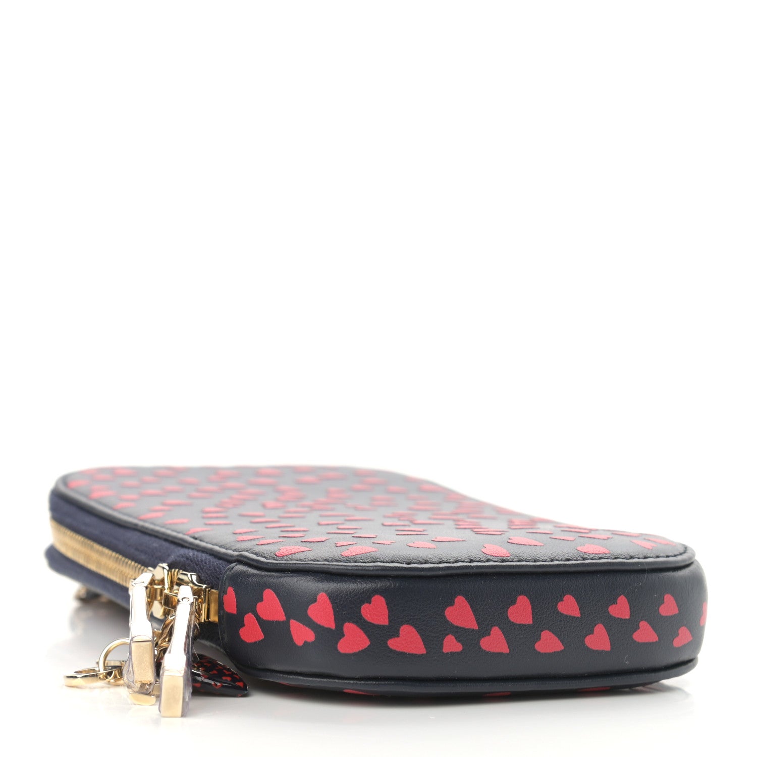 Christian Dior Calfskin I Love Paris Phone Holder Blue Red 4 of 10