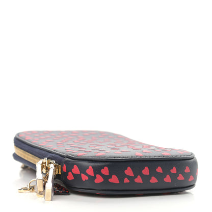 Christian Dior Calfskin I Love Paris Phone Holder Blue Red 4 of 10