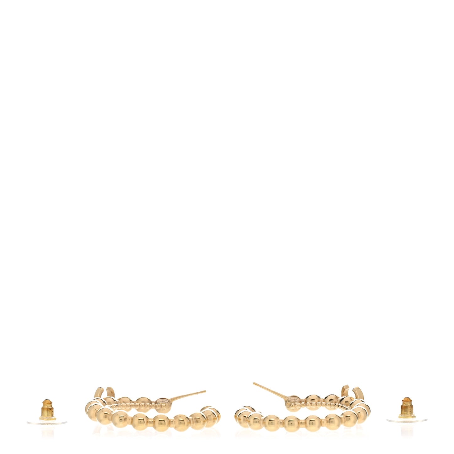 Crystal CC Hoop Earrings Gold