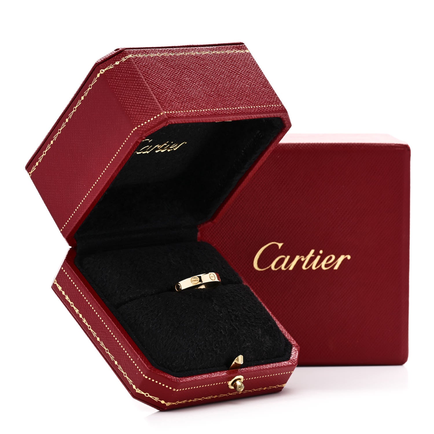 Cartier 18K Yellow Gold 3.5mm LOVE Wedding Band Ring 51 5.75 5 of 5