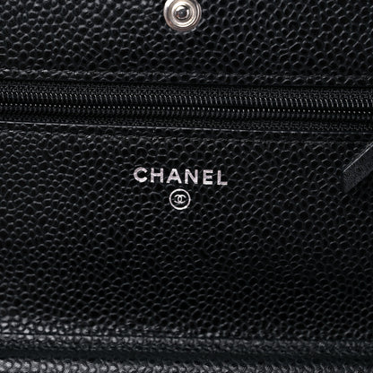 Chanel Caviar Quilted Wallet On Chain WOC Black 6 of 13