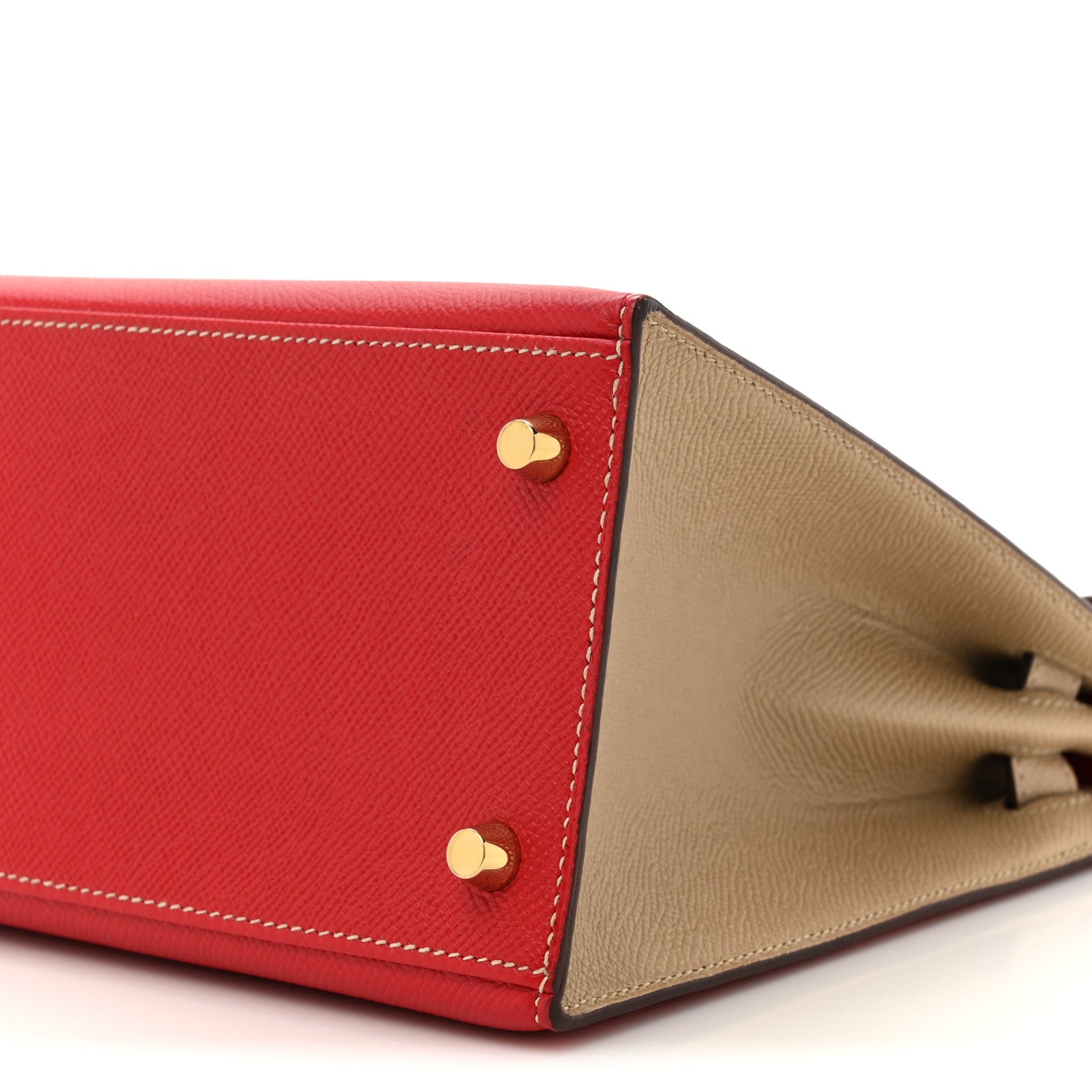 Hermes Epsom Horseshoe Kelly Sellier 28 Rouge Casaque Trench 9 of 10