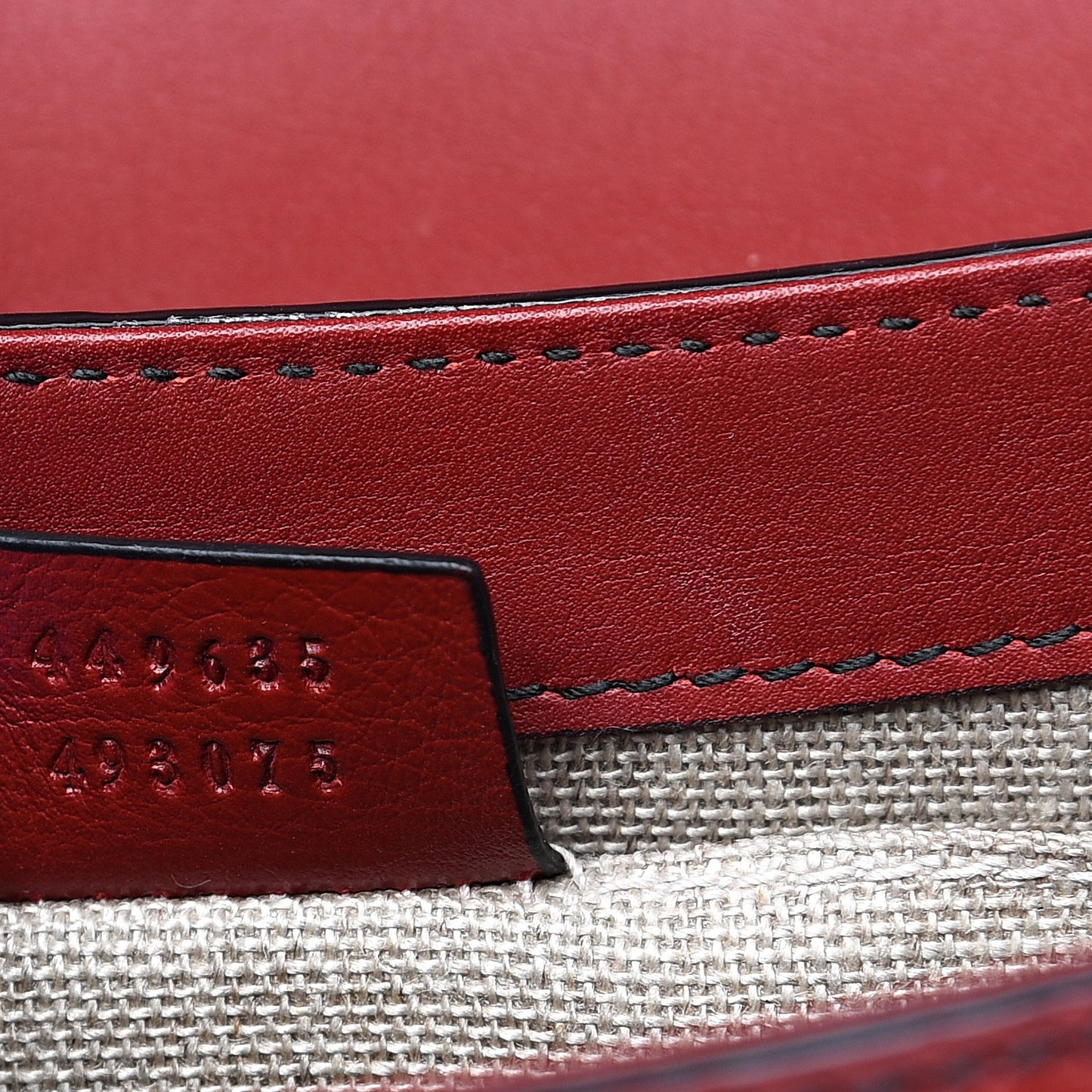 Microguccissima Medium Emily Chain Shoulder Bag Red