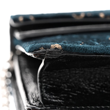Gucci Velvet Skipper GG Monogram Small Dionysus Shoulder Bag Blue Beige Black 12 of 13
