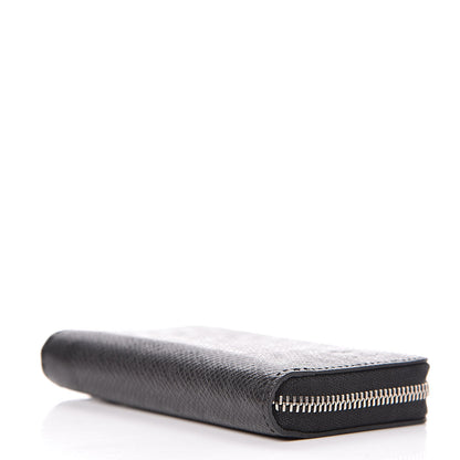 Louis Vuitton Taiga Zippy Coin Purse Vertical Black 4 of 7