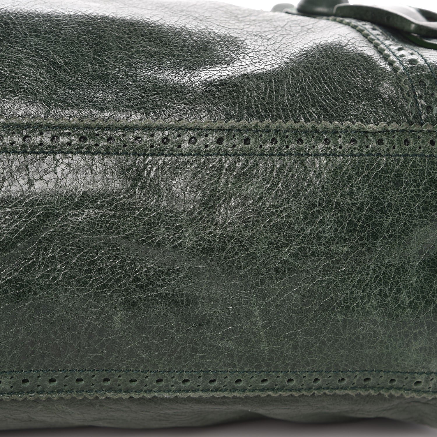 Balenciaga Agneau Giant Brogues Hardware City Evergreen 10 of 13