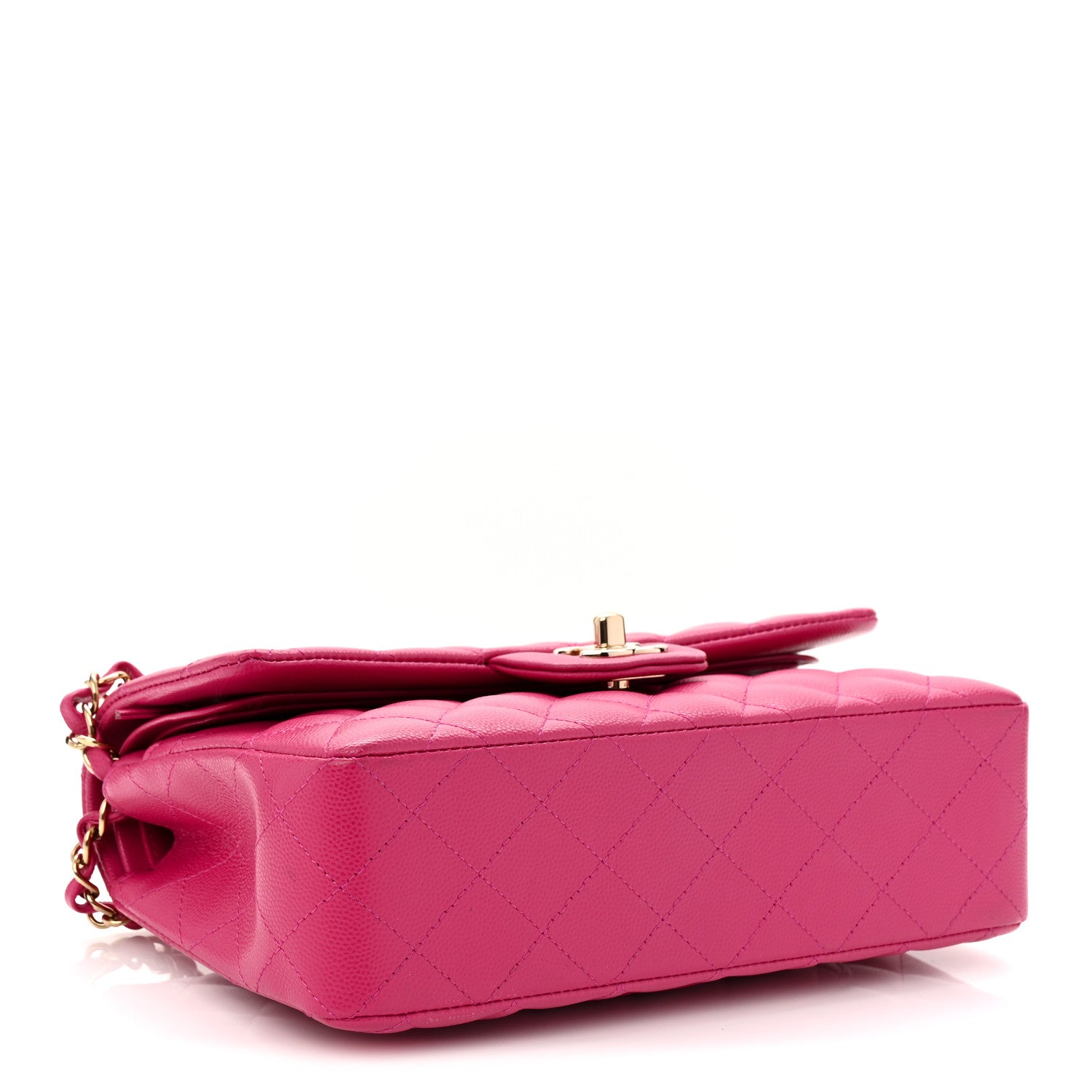 Chanel Caviar Quilted Small Double Flap Fuchsia 7 of 19