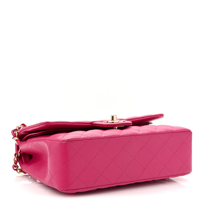 Chanel Caviar Quilted Small Double Flap Fuchsia 7 of 19