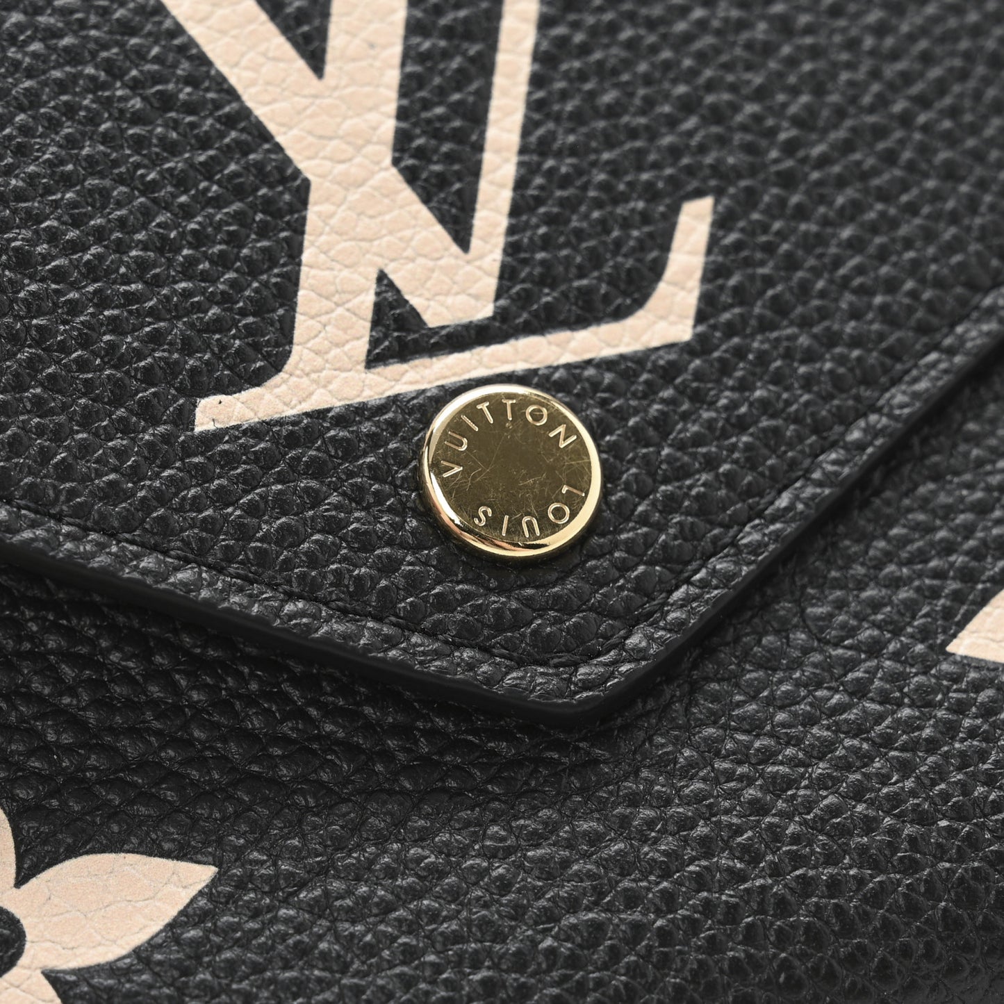 Empreinte Monogram Giant Victorine Wallet Black Beige