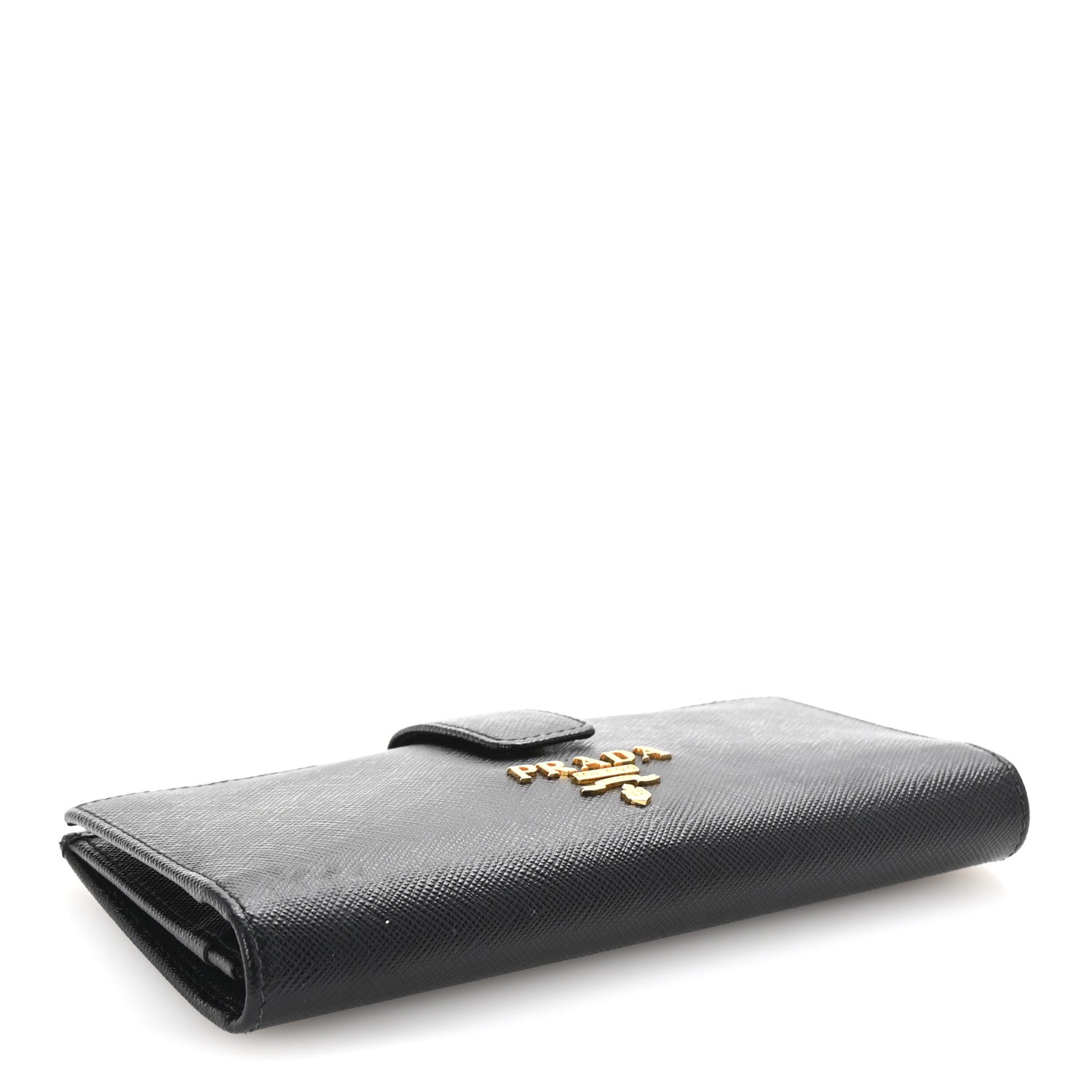 Prada Saffiano Metal Large Wallet Black 4 of 6