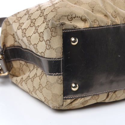 Gucci Monogram Pop Bamboo Top Handle Tote Pewter 8 of 17
