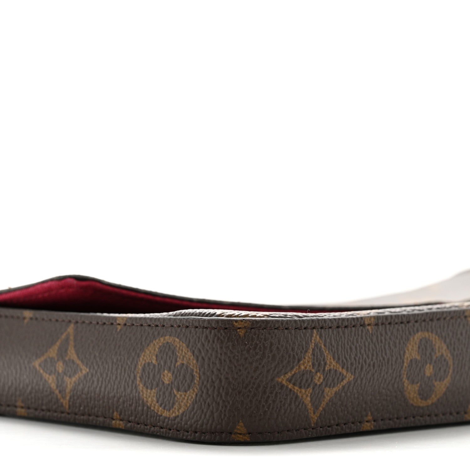 Louis Vuitton Monogram Pochette Felicie Chain Wallet Fuchsia 10 of 14