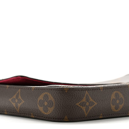 Louis Vuitton Monogram Pochette Felicie Chain Wallet Fuchsia 10 of 14