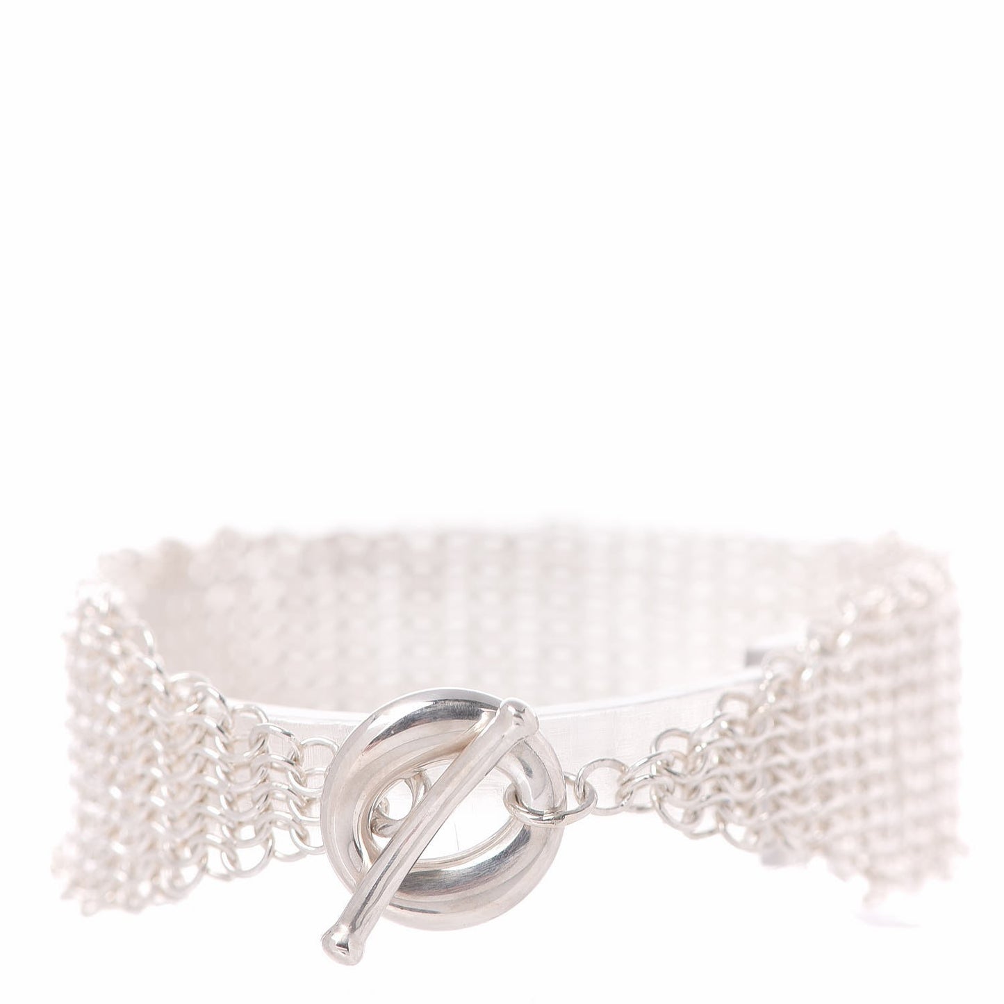 Sterling Silver Elsa Peretti Sevillana Mesh Toggle Bracelet