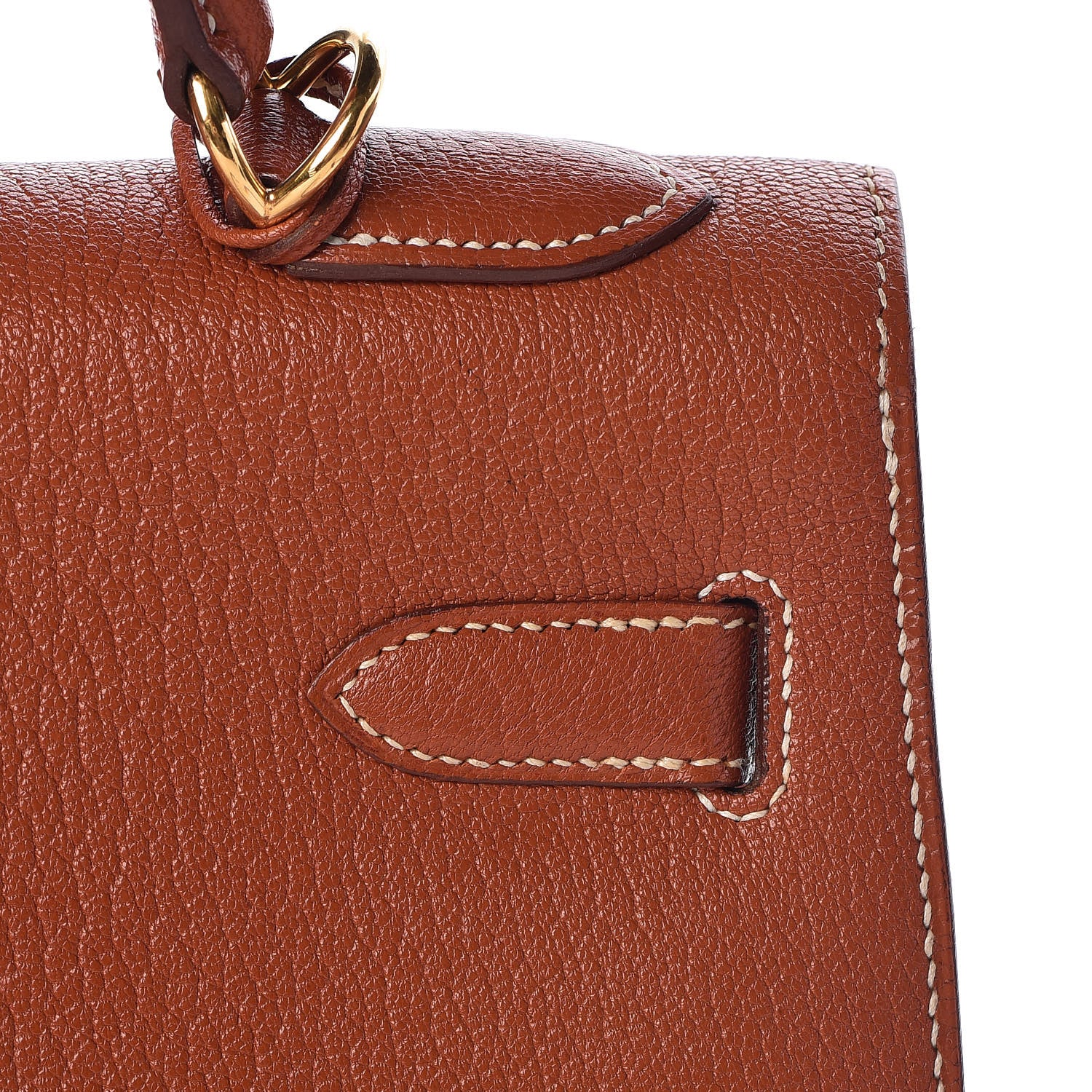 Hermes Chevre De Coromandel Kelly Sellier 32 Brique 11 of 36
