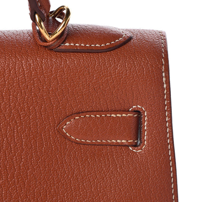 Hermes Chevre De Coromandel Kelly Sellier 32 Brique 11 of 36