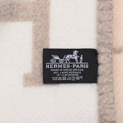 Hermes Wool Cashmere Avalon III Blanket Coco Camomille 3 of 3