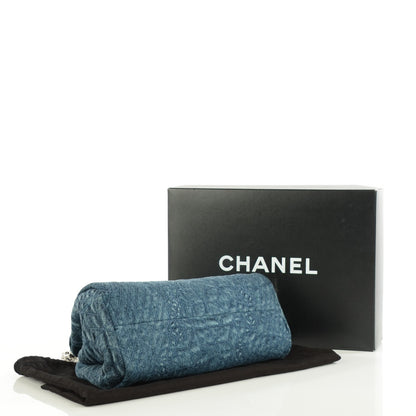 Chanel Denim Camellia Embroidered Medium Just Mademoiselle Medium 4 of 7