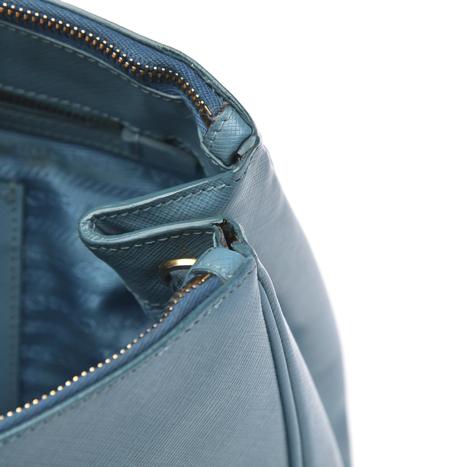 Prada Saffiano Medium Galleria Double Zip Tote Turchese 14 of 19