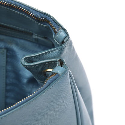 Prada Saffiano Medium Galleria Double Zip Tote Turchese 14 of 19