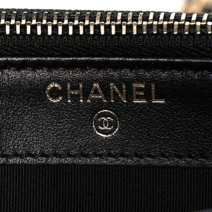Chanel Caviar Studded Small Deauville Clutch With Chain Black 8 of 11