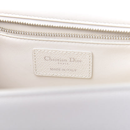 Christian Dior Grained Calfskin 30 Montaigne Chain Flap Bag White 6 of 12