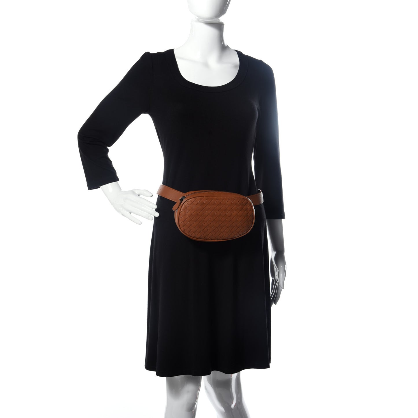 Nappa Intrecciato Belt Bag Noce