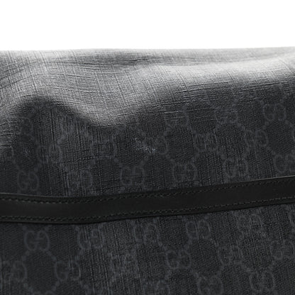 Gucci GG Supreme Monogram Web Messenger Diaper Bag Black Grey 16 of 16