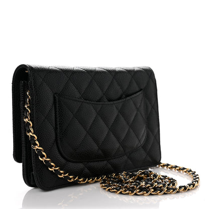 Chanel Caviar Quilted Wallet On Chain WOC Black 3 of 11