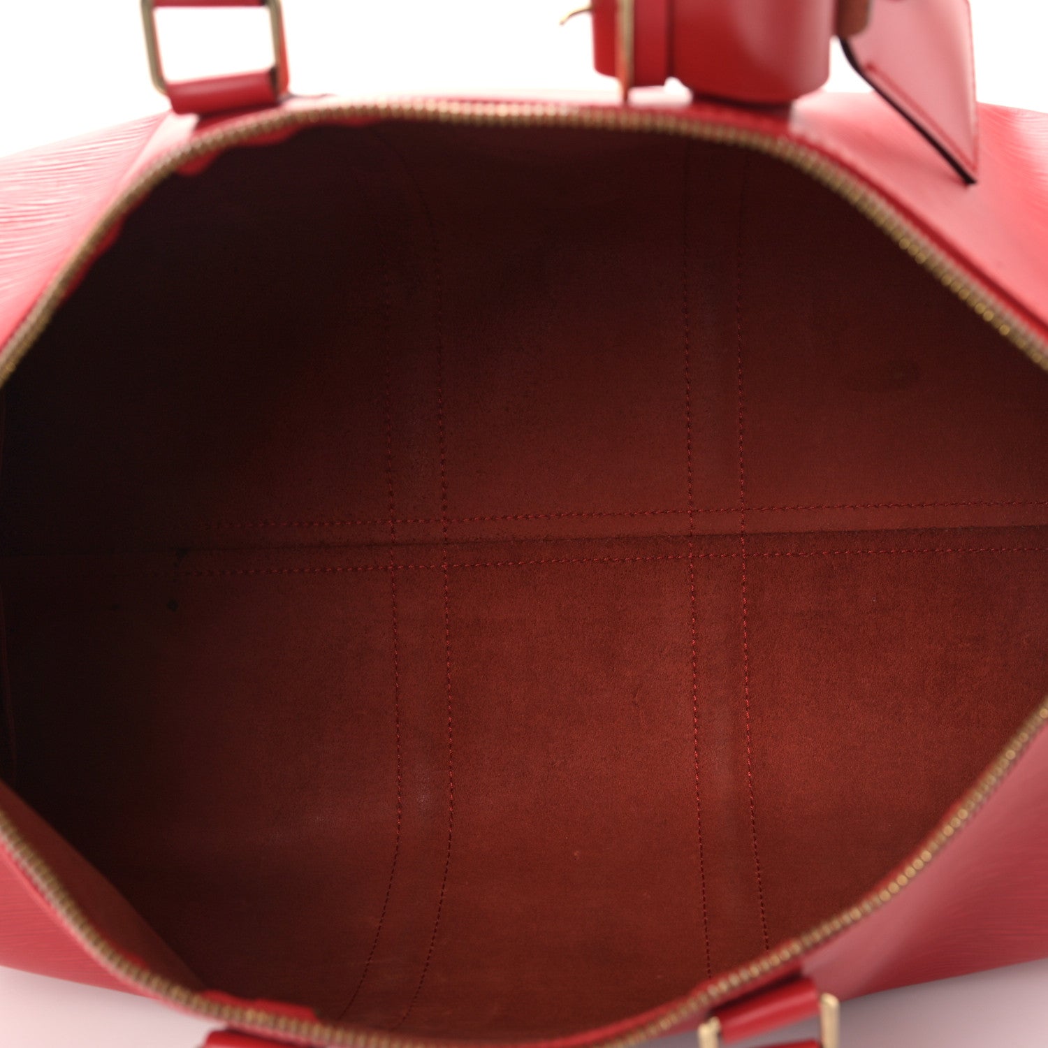 Louis Vuitton Epi Keepall 45 Castillan Red 5 of 10