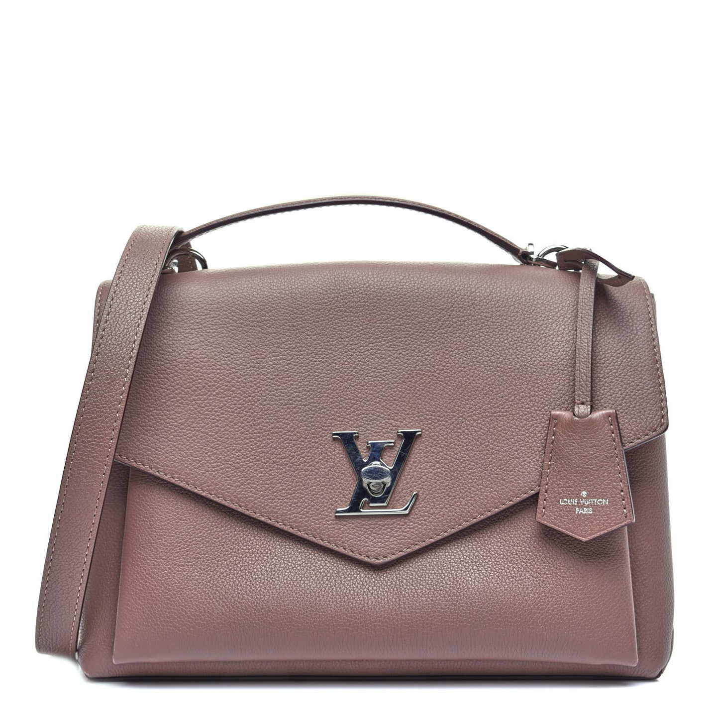Soft Calfskin My Lockme Top Handle Taupe Glace