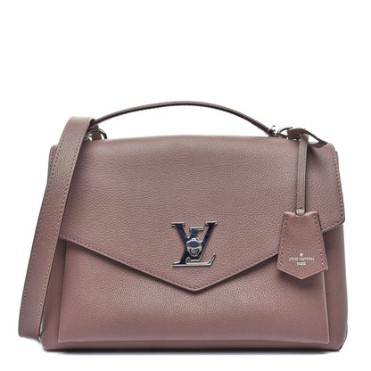 Louis Vuitton Soft Calfskin My Lockme Top Handle Taupe Glace 1 of 12