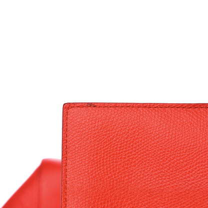 Celine Grained Calfskin Medium Horizontal Cabas Phantom Coquelicot 5 of 10