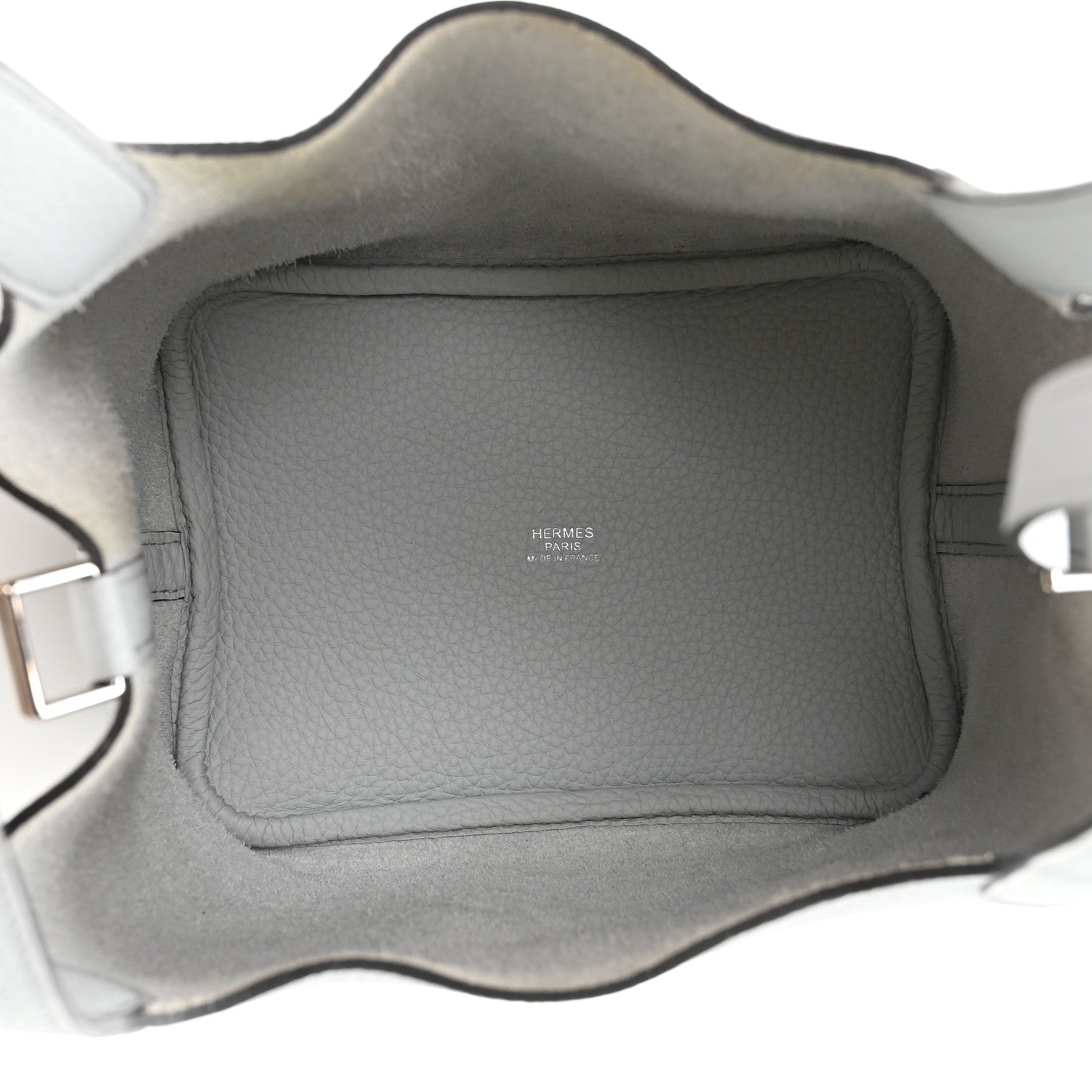 Hermes Taurillon Clemence Picotin Lock 18 PM Bleu Pale 9 of 25