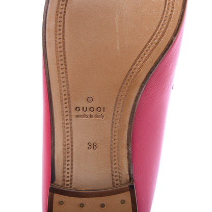 Gucci Lambskin Womens Brixton Horsebit Loafers 38 Hot Pink 7 of 9