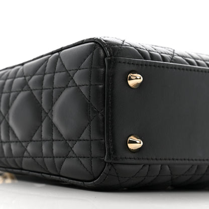 Christian Dior Lambskin Cannage Small My ABCDior Lady Dior Black 9 of 13
