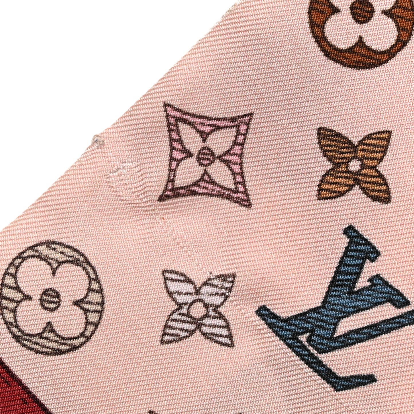 Silk Monogram Up And Away Bandeau Light Pink