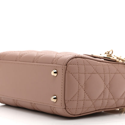 Christian Dior Lambskin Cannage Mini Lady Dior Fard 10 of 10