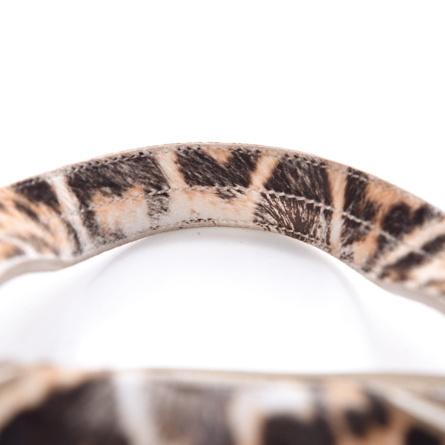 Saint Laurent Calf Hair Printed Oversized Muse Snow Leopard 9 of 20
