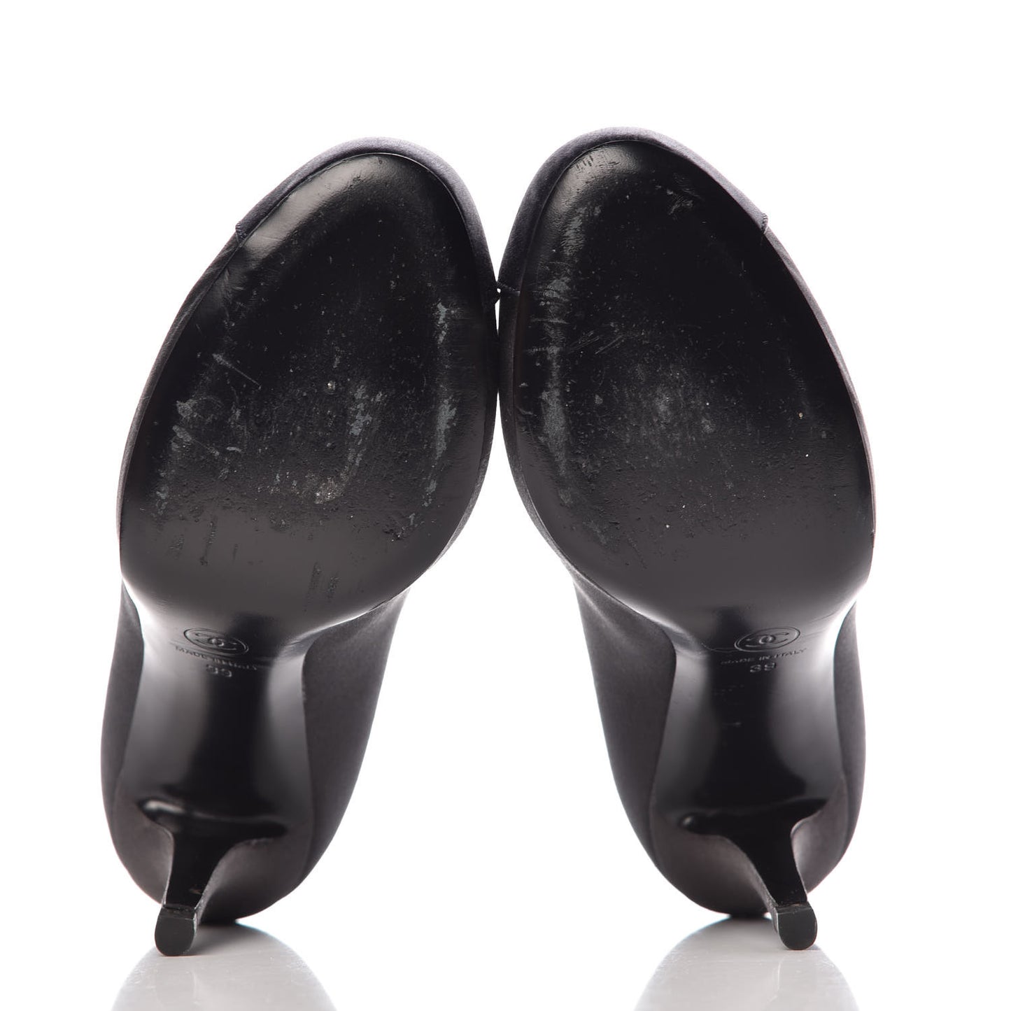 Satin Cap Toe CC Pumps 39 Gris Marine