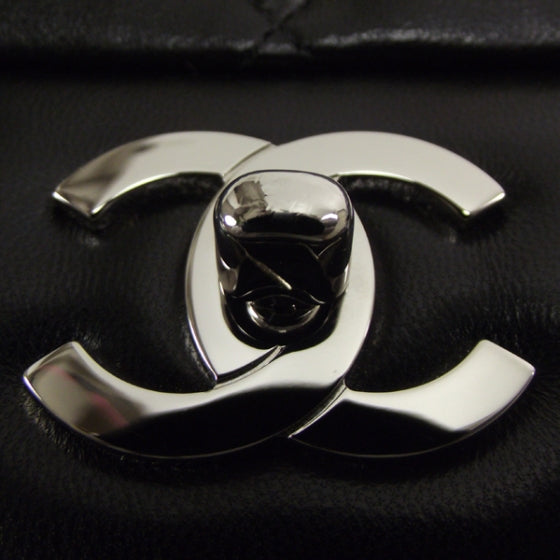 Lambskin Jumbo Flap Black