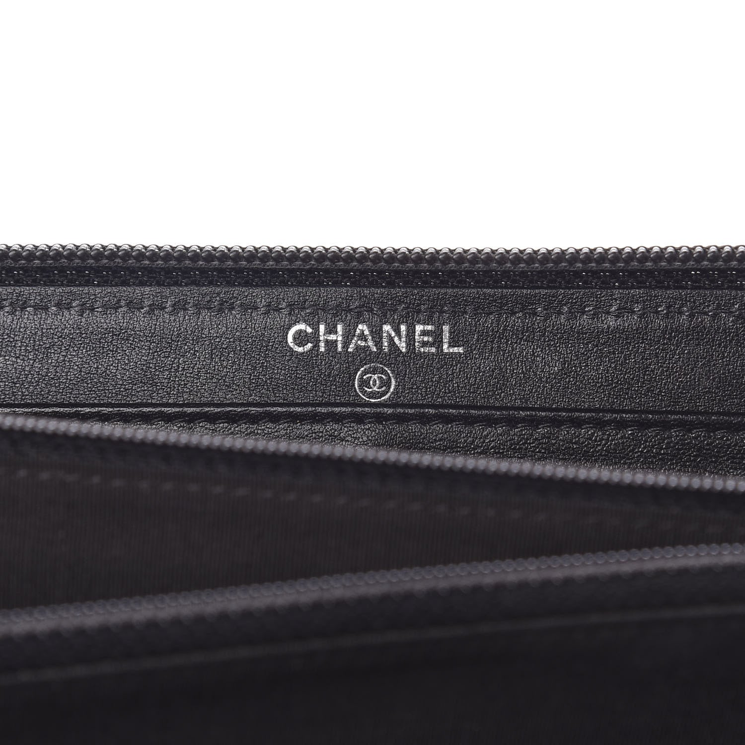 Chanel Caviar Timeless CC Large Gusset Zip Around Wallet Black 6 of 8