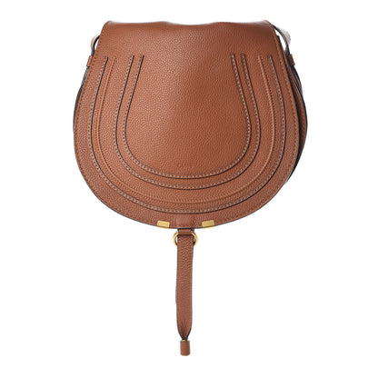 Chloe Calfskin Medium Marcie Round Crossbody Bag Tan 1 of 9