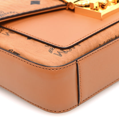 MCM Visetos Small Millie Crossbody Belt Bag Cognac 8 of 9