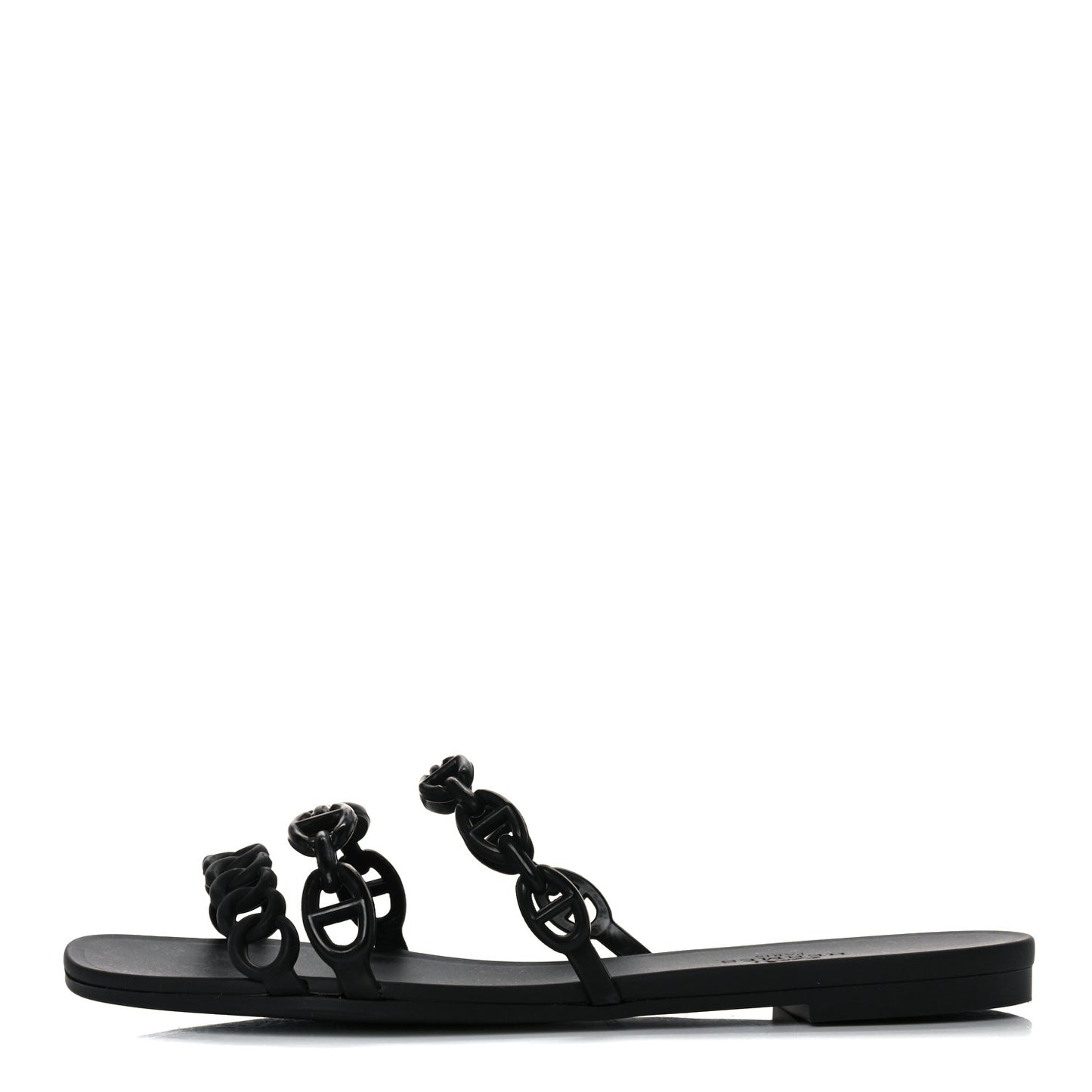 Rubber Chaine d'Ancre Rivage Sandals 35 Black