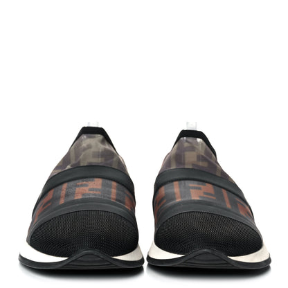 Fendi Technical Mesh FF Sneakers 40 Tobacco Red 2 of 7
